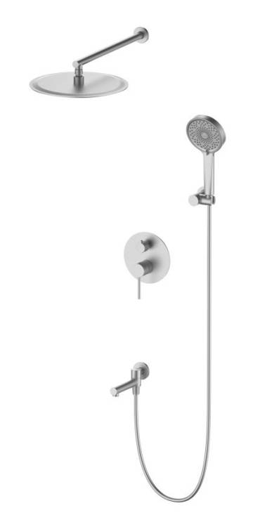 Душевой комплект Oliveeka Y OL-939017-BN с внутренней частью, никель матовый