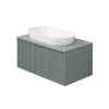 Тумба с раковиной La Fenice Terra Grigio NFNC-01-TER-G-80-3-M-GG серо-зеленая матовая, 80 см