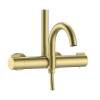 Душевая стойка Elghansa Radiant 6747157-2X-MattGold с термостатом, матовое золото фото 2