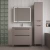 Тумба с раковиной Style Line Остин напольная, тауп темный, раковина белая, 82x80x45 фото 5