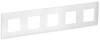 Рамка 5-постовая IEK Skandy SK-M52-K01 арктический белый