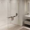 Душевая перегородка Vincea Walk in VSW-1HR110CL профиль хром, стекло прозрачное, 110x200