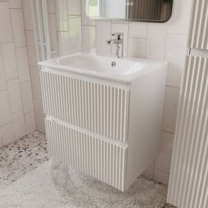 Тумба с раковиной Terminus Sicilia SIC10602900301O белый, 60x62