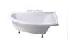 Ванна из искусственного камня Астра-Форм Анастасия 182x125 Solid Surface, правая, белая матовая фото 3