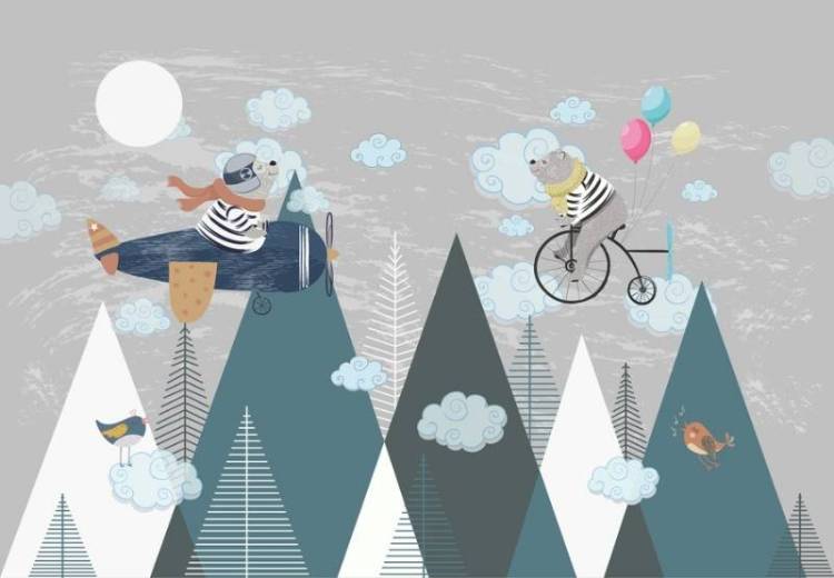 3D Фотообои Artegrafico «Воздушная прогулка» KID-056 акварель