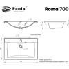 Раковина Paola Roma 700 встраиваемая фото 7