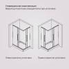 Душевой уголок AM.PM Func W84G-403-12090-MТ Square Slide 120х90, матовый хром, прозрачное фото 9