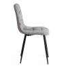 Стул Tetchair Chilly (mod. JSC-220) 21495 велюр/металл, dark grey (темно-серый) HLR24/черный фото 2
