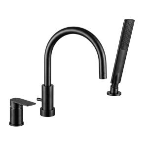 Смеситель Remer Infinity I07CFP черный брашированный хром