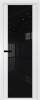 Межкомнатная дверь Profil Doors 2 AGP цвет профиля Вайт, стекло безопасное 6 мм черный триплекс 600x2000