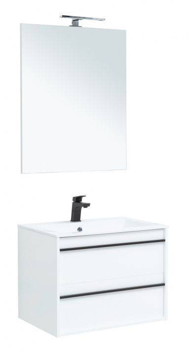 Мебель для ванной Aquanet Lino 70 271953 белый матовый, 1383x700x500