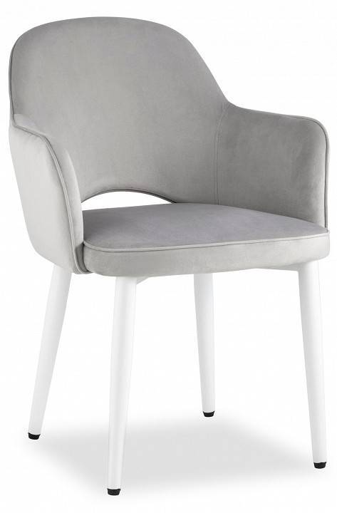 Кресло Stool Group Венера MC16-2 KD HLR-14 велюр серебристый (ножки белые)