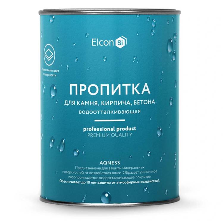 Пропитка водоотталкивающая для камня, кирпича, бетона Elcon Aqness 0.9 л
