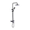 Душевая стойка Fashun A52426-7 черная, с термостатом