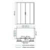 Душевой уголок Wasserkraft Lippe 45S48 профиль хром, стекло прозрачное, 150x90x190 фото 3
