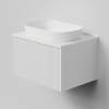 Тумба с раковиной La Fenice Terra Bianco NFNC-01-TER-B-60-3-M-GG белая матовая, 60 см
