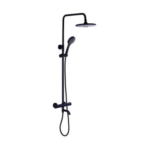 Душевая стойка Fashun A52426-7 черная, с термостатом