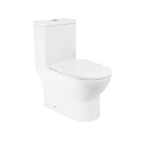 Унитаз-компакт Royce Bianco RCT-131604WH безободковый, сиденье микролифт, белый