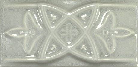 Бордюр Amadis Fine Tiles Antique Crackle Cenefa Relieve Greengreycrack 7.5x15