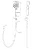 Душевой гарнитур Belbagno Ancona BB-DFS-5-CRM хром фото 2