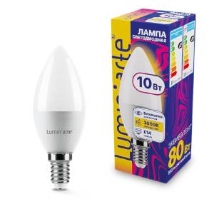 Светодиодная лампа Wolta Lumin Arte LSTD-C37-10W3KE14
