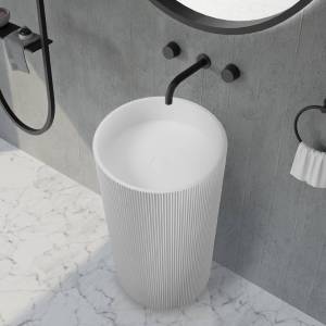 Раковина Abber Stein AS2501-H отдельностоящая, 50 см, белая матовая