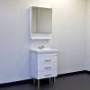 Тумба с раковиной Comforty Никосия 60Н 00-00011160 белый глянец с раковиной Fest 60 фото 6