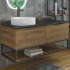 Тумба с раковиной Comforty Порто-120-1 00-00000828 дуб темно-коричневый