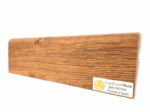 Плинтус МДФ TeckWood цветной Дуб Рустик (Oak Rustic) 2150х75х16
