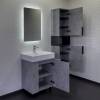 Тумба с раковиной Comforty Асти 60Н 00-00019190 напольная, бетон светлый фото 4