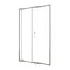 Душевая дверь в нишу Taliente TA-120-1CP профиль хром, стекло прозрачное, 120x195