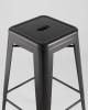 Набор из 6 барных стульев Stool Group Tolix YD-H765 LG-01 X6 черный глянцевый фото 5