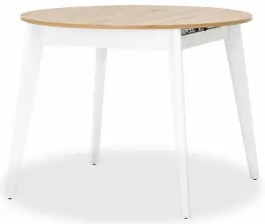Стол обеденный Stool Group Rondo 80.557.01 8029 дуб/белый 135x100x77