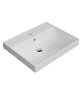 Раковина Kerama Marazzi Cubo (Кубо) CU.wb.60 белая глянцевая, 60.5x48.5 см