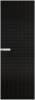 Межкомнатная дверь Profil Doors 1 AGN цвет профиля Вайт, стекло безопасное 4 мм мору черное 700x2000