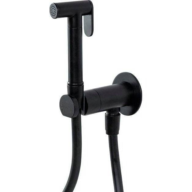 Гигиенический душ Cezares Leaf LEAF-DIF-NOP черный, с внутренней частью