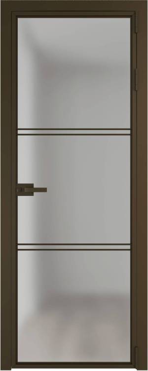 Межкомнатная дверь Profil Doors 3 AX цвет профиля Деорэ, стекло безопасное 6 мм матовое 700x2000