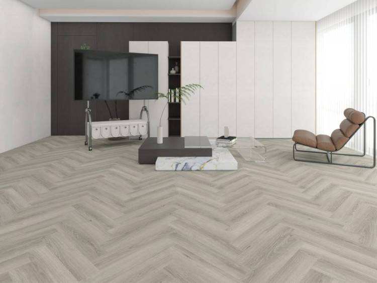 SPC Ламинат CM Floor Parkett 5.5/43 4V 41 Дуб Дымчатый 610x122