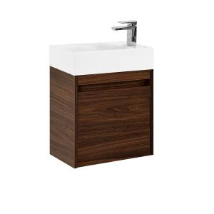 Тумба с раковиной Art&Max Family-M Family-M-500-1D-SO-BO подвесная, bourbon oak