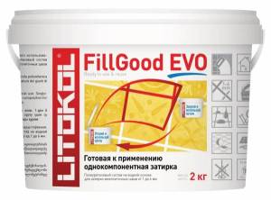 Полиуретановая затирка Litokol FillGood EVO F125 серый цемент 2 кг