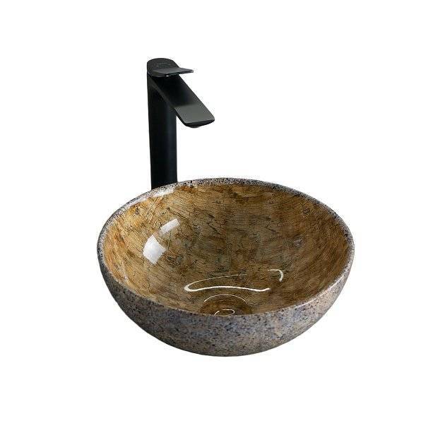 Раковина Gid Esfera 54437 Mnc489 32 см, под камень, глянцевая