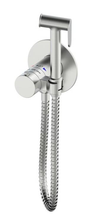 Гигиенический душ Oliveeka Y OL-829909-BN с внутренней частью, термостат, никель матовый