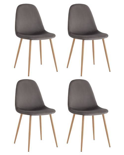 Набор из 4 стульев Stool Group Валенсия SN OS-001 HLR-24 X4 антрацитовый