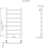 Полотенцесушитель электрический Aquanet Fiona 282053 тэн слева, 100х50 фото 2
