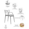 Стул Bradex Home Masters FR 0133, серый фото 8