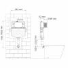 Смывной бачок скрытого монтажа Wasserkraft New Aller 10TLT.031.ME.WH04 клавиша белый фото 2