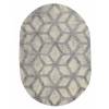 Ковер Kaplancer Reflex S757C 26 L.GREY/CREAM Овал 0.8x1.5