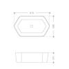 Раковина Abber Rechteck AC2223 61 см, белая фото 5