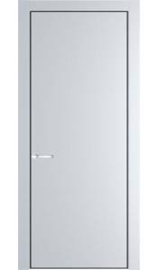 Межкомнатная дверь Profil Doors 1 PA полотно Вайт, профиль черный 700x2000