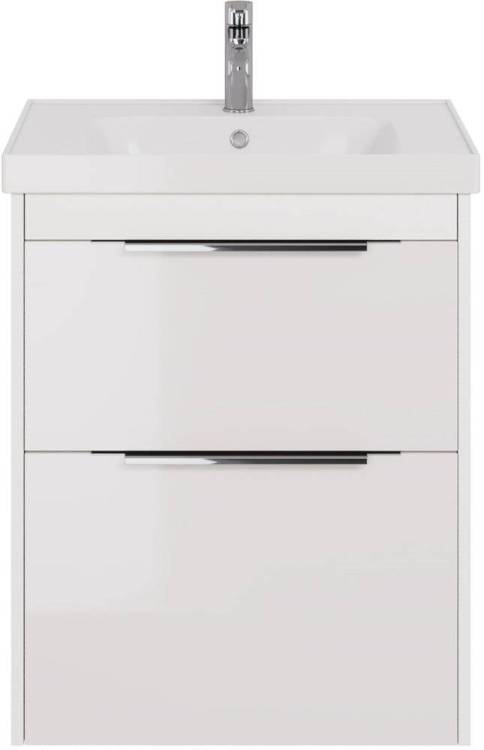 Тумба с раковиной Dreja Prime 70 белый глянец